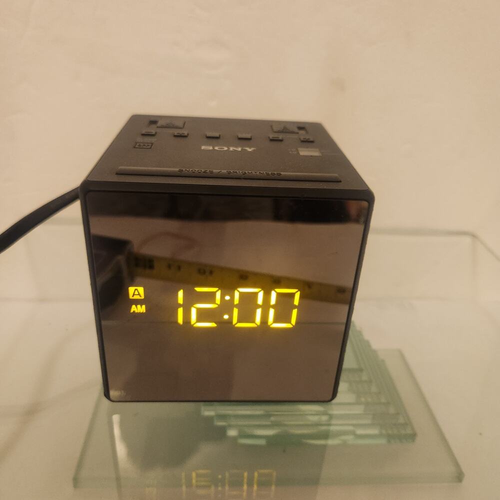 Sony Mirrored LED Display Digital Alarm/Radio Model; ICF-CIT